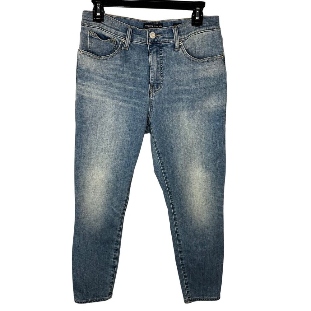 Lucky Brand Ava Mid-Rise Crop Cotton Blend Jeans Women's 10